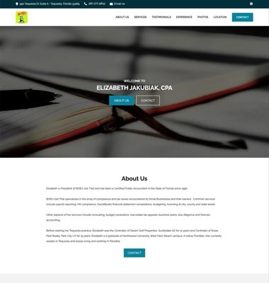 screenshot representing the BOB's Got That website in wide view